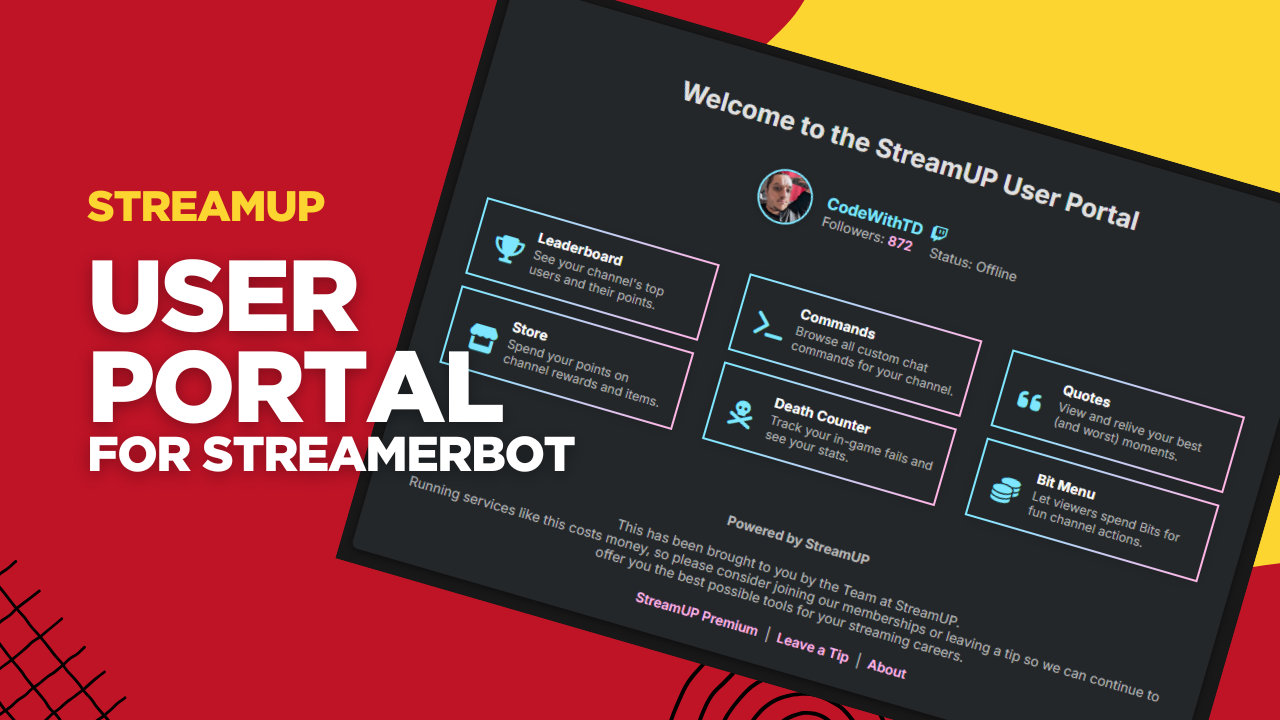 StreamUP Extension